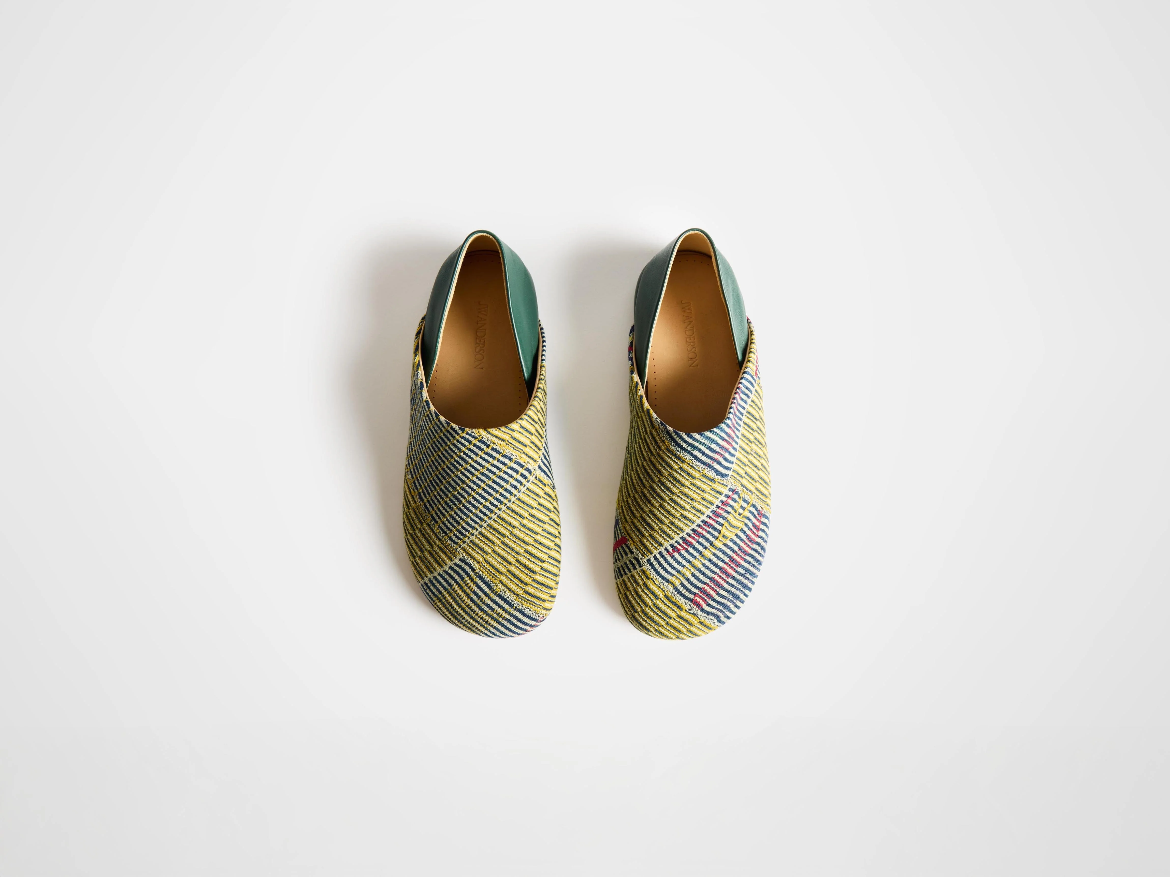 WOMENS SLIPPER MULES IN YELLOW-GREEN MULTI - Image 5