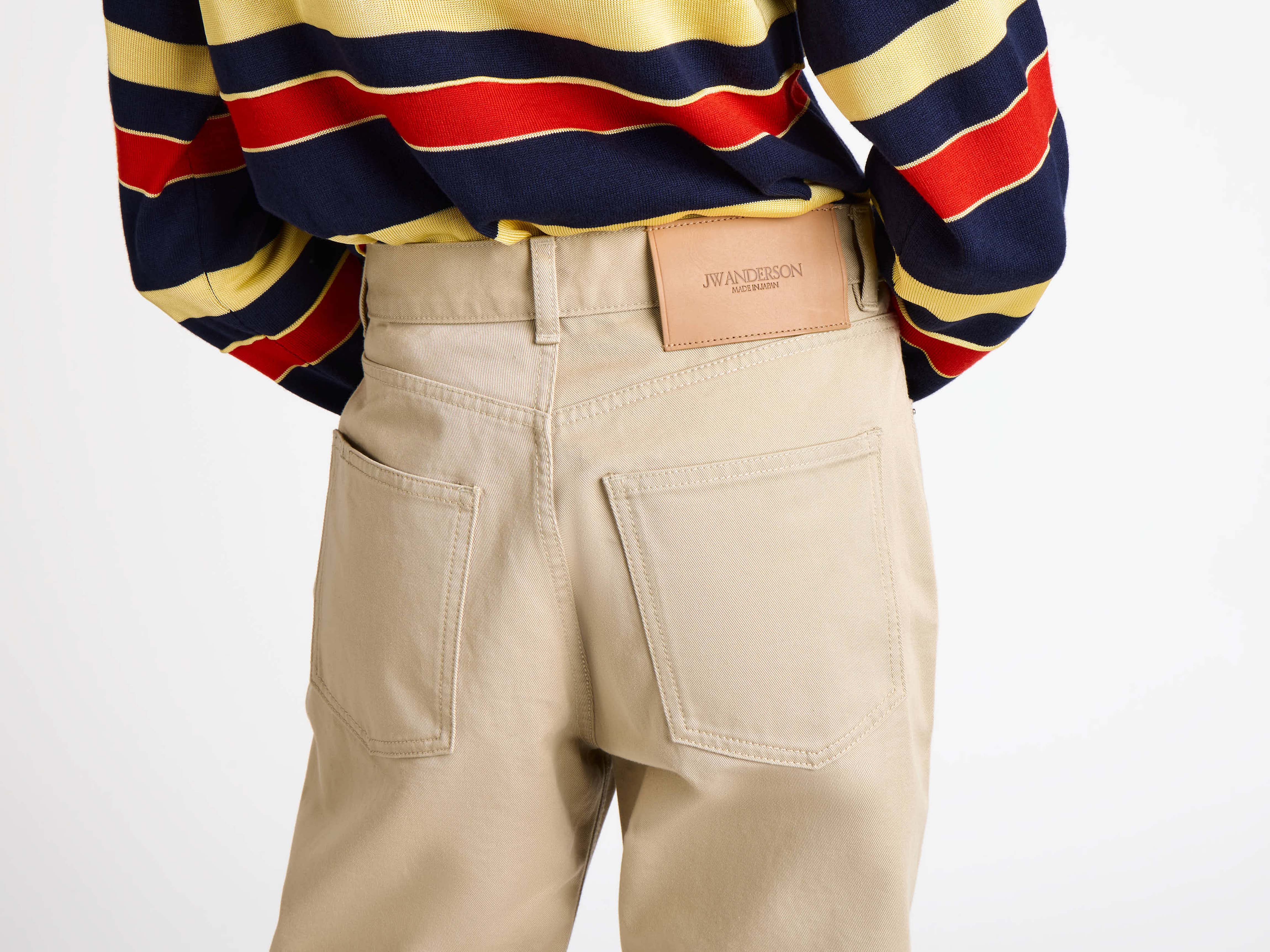 WOMENS STRAIGHT LEG JEANS IN BEIGE - Image 5