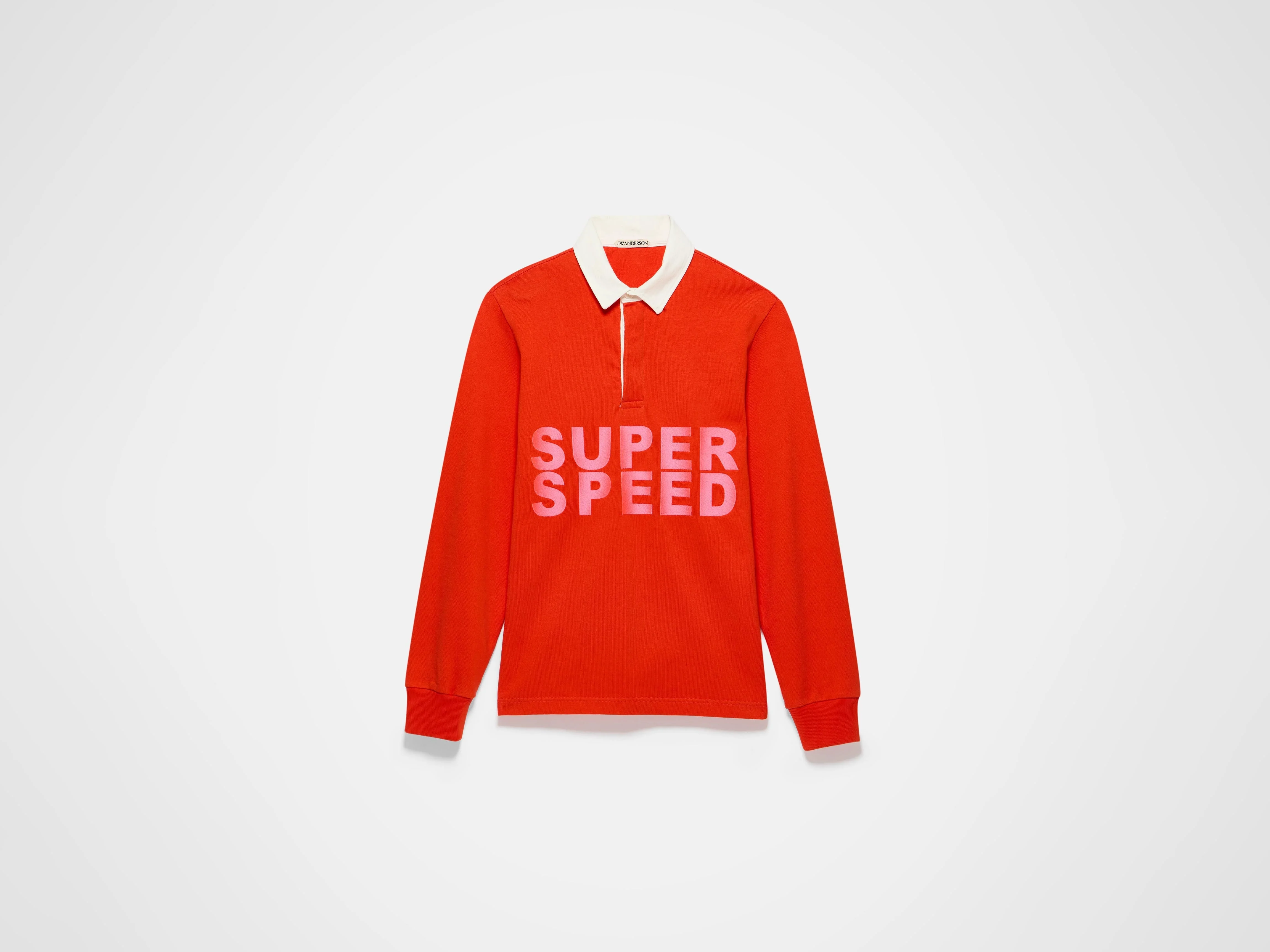 WOMENS 'SUPER SPEED' RUGBY POLO TOP IN BRIGHT RED - Image 6