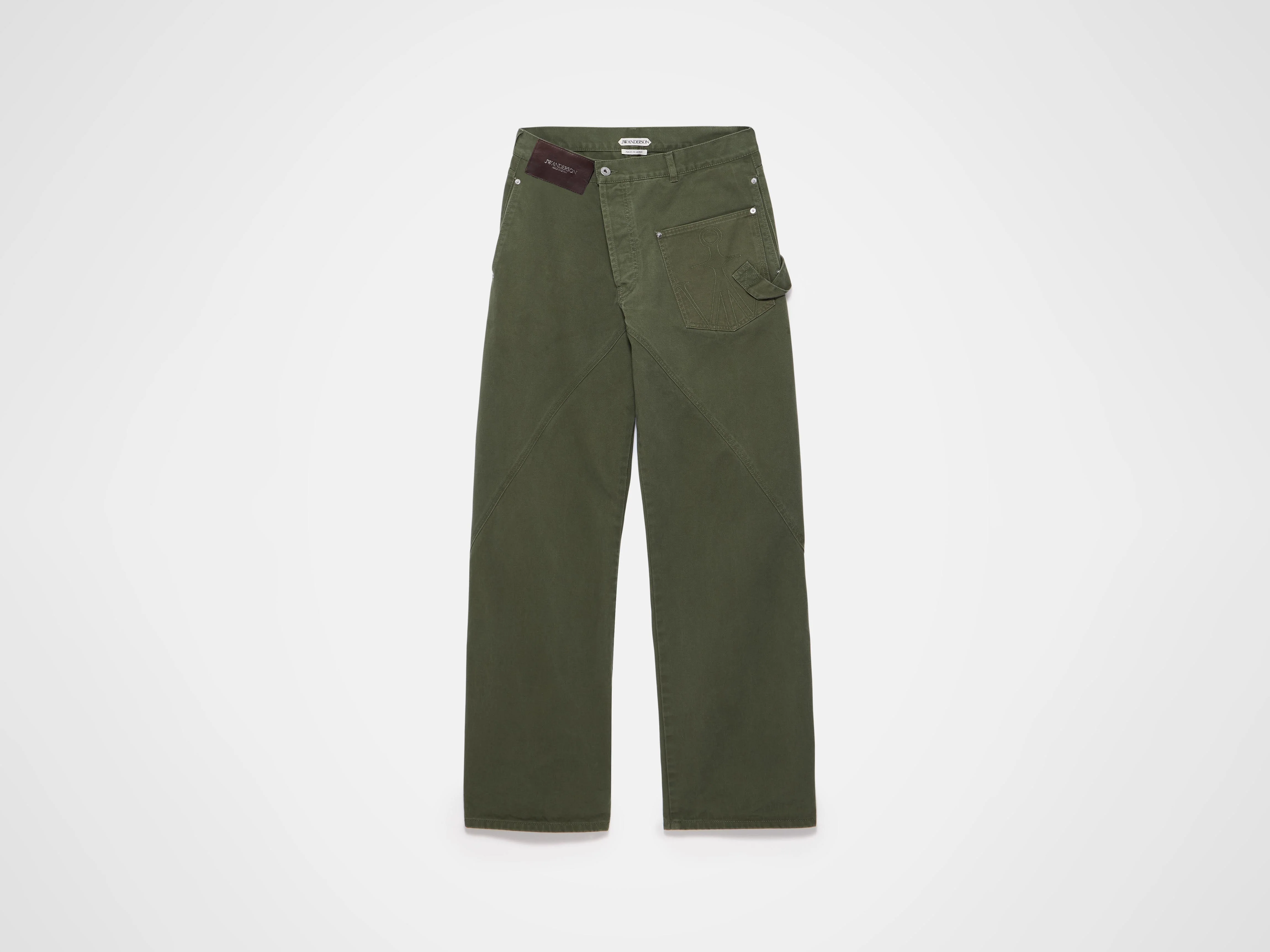 WOMENS TWISTED WORKWEAR JEANS IN WASHED GREEN - Image 5